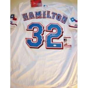Josh Hamilton Signed Jersey   Majestic JSA SZ56   Autographed MLB 