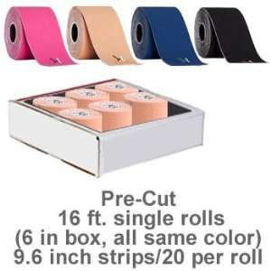 KT Tape ? Pre Cut (Qty. 6 rolls of 16 ft. / pre cut 20 strips per / 9 