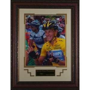 Lance Armstrong Engraved Signature Series 25X19   Autographed Sports 