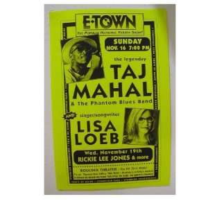  Taj Mahal & the Phantom Blues Band Lisa Loeb Poster 