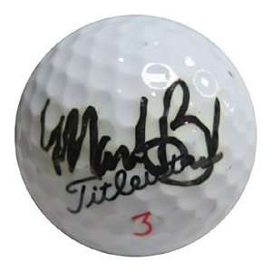 Mark Brooks Autographed / Signed Golf Ball
