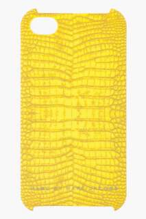 Marc By Marc Jacobs Yellow Croc Iphone Case for women  SSENSE