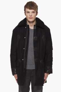 Marc By Marc Jacobs Leather Trim Gregory Coat for men  