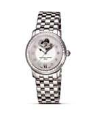   Constant Ladies Automatic Double Heart Beat Watch with Diamonds 34mm