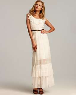 ABS by Allen Schwartz Belted Lace Maxi Dress and Dolce Vita Jade 
