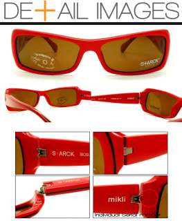 NEW 525$ STARCK EYES BY MIKLI 686 RED HAND MADE IN FRANCE ACETATE 