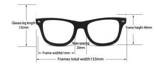   Wayfarer Vintage Retro Trendy TWO TONE Zebra Glasses Frame No Lens Ixy