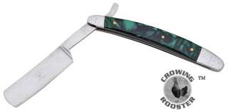   Straight Razor Ultra Sharp Shave Ready   Green Perlex Folding Razors