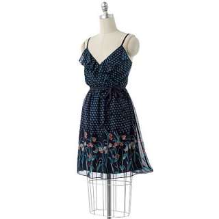 LC Lauren Conrad Floral Surplice Chiffon Dress