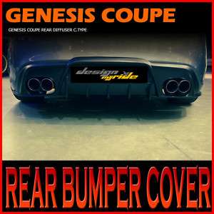 Rear diffuser bumper For 08 11 Hyundai Genesis Coupe  