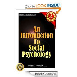   to Social Psychology William McDougall  Kindle Store