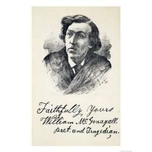  William Mcgonagall Scottish Poet Giclee Poster Print 