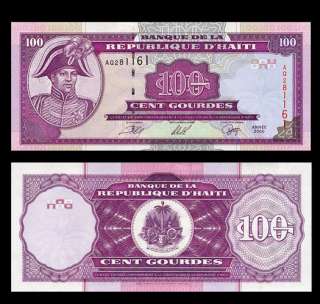 100 GOURDES Banknote of HAITI 2000   CHRISTOPHE   UNC  