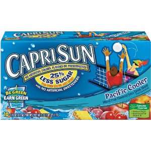 Capri Sun Fruit Juice Drink, Pacific Cooler, 10 Count, 6 oz (Pack of 4 