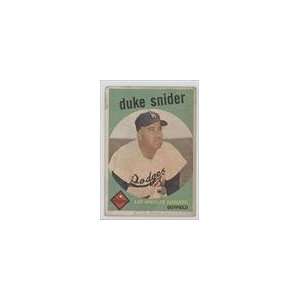  1959 Topps #20   Duke Snider Sports Collectibles