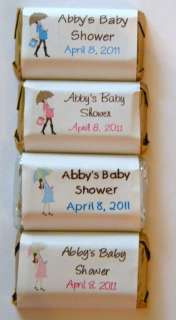   Baby Shower Hershey Kiss Stickers Favors Candy Wrappers Kisses  