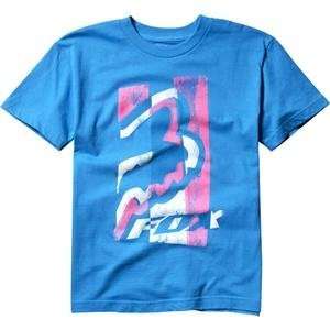   Fox Racing Youth Advantage T Shirt   Medium/Electric Blue Automotive