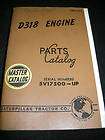 CAT CATERPILLAR D318 ENGINE Parts Manual Catalog 5V