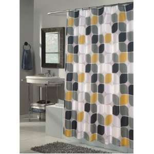   Extra Long Printed Fabric Shower Curtain, 70 Inch by 84 Inch: Home