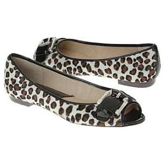  Michael Kors Seaport Animal Print Peep Toe Flats: Shoes