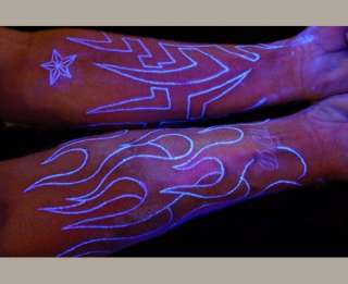 INVISIBLE INK Pens UV Black Light Body Temp Tattoo  