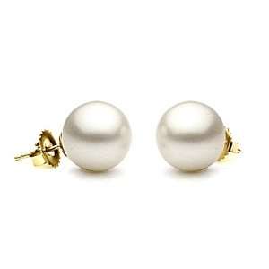  8 8.5mm White Freshwater Pearl Earrings Jewelry