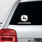 John Deere Car Decal / Laptop Sticker   WHITE   5