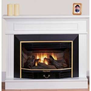  Newport White Ventless Gas Fireplace NG