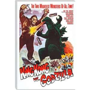  King Kong vs. Godzilla Vintage Movie Poster Giclee Canvas 