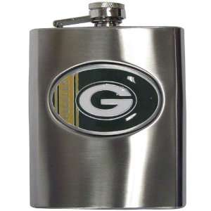  Green Bay Packers Steel Hip Beverage Flask   NFL Football 