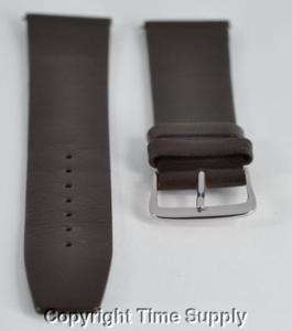 22 mm BROWN CALF LEATHER WATCH BAND WITH SPRNG BARS  