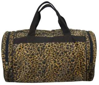 New Leopard Print Large Travel Duffel Gym Bag #B07  