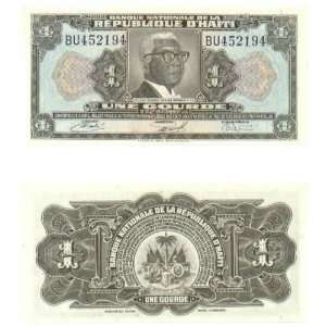  Haiti L.1919 1 Gourde, Pick 200a 