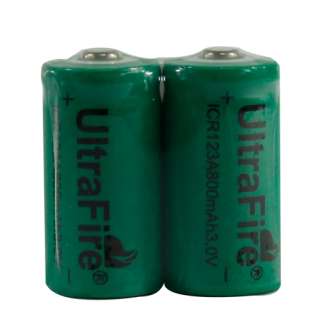   UltraFire ICR123A CR123A 800mAh 3V Rechargeable Lithium Battery  
