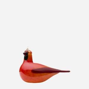  iittala Birds by Toikka Finnish Glass Red Cardinal Bird 