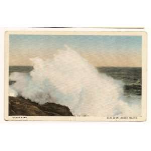  Ocean Surf Sakonnet Rhode Island Postcard 