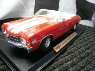 Maisto Special Edition 1971 Chevy Chevelle Convertible SS 454 Diecast 