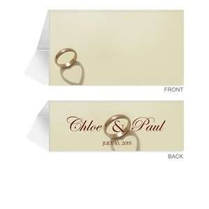  150 Personalized Place Cards   Cherish Ring Heart Office 