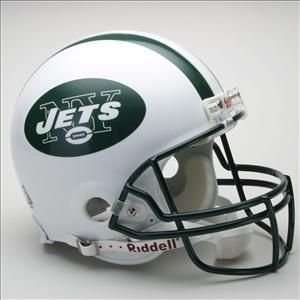  New York Jets Riddell f/s Pro Helmet: Sports & Outdoors