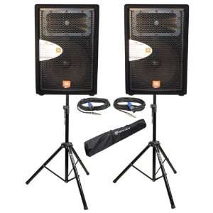   Pro Speaker Stands + (2) 1/4 to Speakon NL4 Cables + Carrying Case