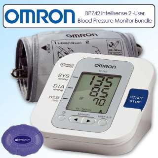 Omron BP742 5 Series Upper Arm Cuff Blood Pressure Monitor + Pill 