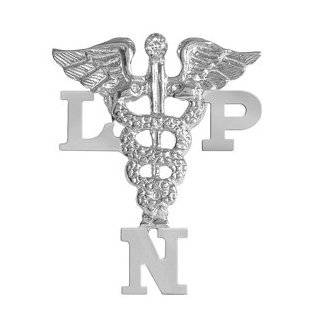    Licensed Practical Nurse LPN Lapel Pin with Diamond in Silver 