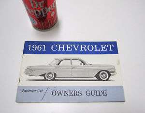 Vintage 1961 Chevrolet Owners Manual Guide Chevy book  
