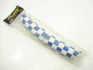 FLITE BMX Retro Vintage H Bar Top Tube Pad Checkered Blue White For 