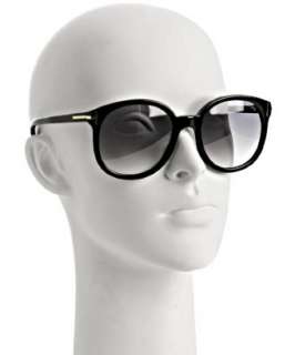 Tom Ford shiny black Diane round sunglasses  