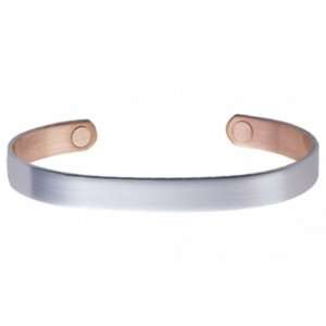  Silver and Copper Sabona Magnetic Bracelet