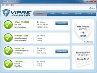 Vipre Antivirus Premium 2011 , 3 PC Lifetime License  