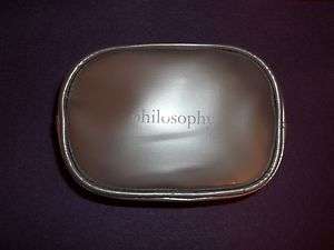 Silver/Gray Philosophy Cosmetic Bag, Case, Brand New  
