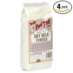 Bobs Red Mill Non Fat Dry Milk Powder, 26 Ounce Packages (Pack of 4)