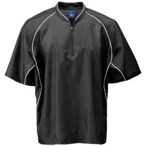  Mizuno Premier Piped Short Sleeved Batting Jersey (Black 